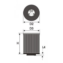 FILTRO UNIVERSAL POWER-FLOW CILINDRICO OR (TO2.65)