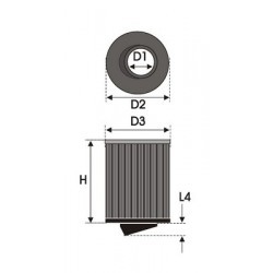 FILTRO UNIVERSAL POWER-FLOW CILINDRICO OR (TO2.70)