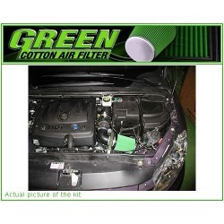 KIT ADMISION DIRECTA GREEN CITROËN XSARA 2.0L HDI (AIR FLOW WITH PLASTIC CONNECTION) 90HP 00_ (P496)