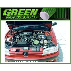 KIT ADMISION DIRECTA GREEN PEUGEOT 306 2,0L XSI (WITH ABS) 132HP 97_ (P119)
