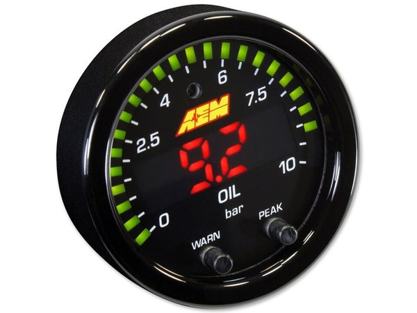 Manómetro de presión de aceite AEM X-Series (30-0307)