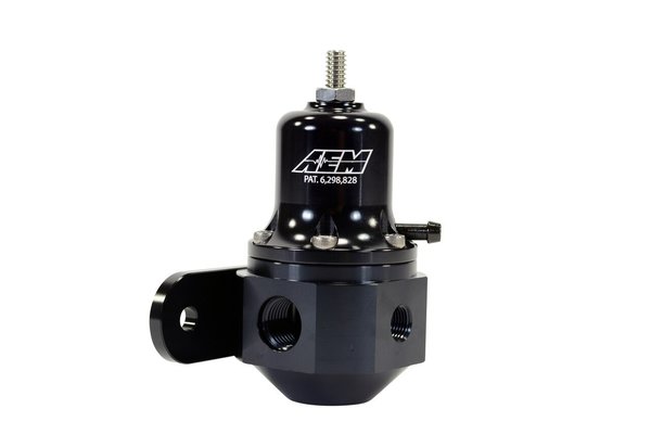 Regulador de presión de combustible ajustable universal de alta capacidad AEM.  (25-305BK)