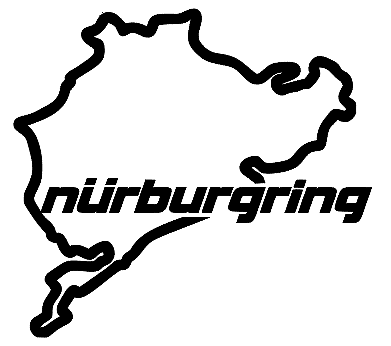 Sticker de Nürburgring medida 10cmx10cm (entrega gratuita en España)